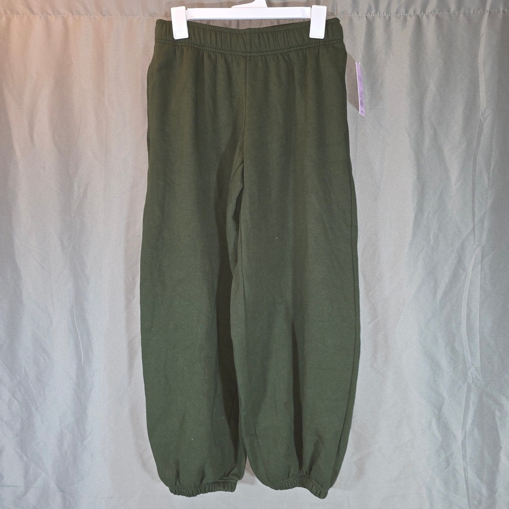 Wild Fable Womens Olive Green High-Rise Fleece Jogger Sweatpants Size S NEW